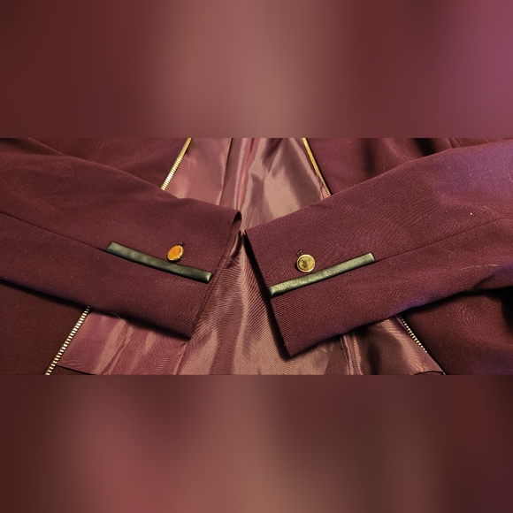 Calvin Klein Petite Workwear Laux Jacket Work Jacket Plum Purple Size 8P - Picture 12 of 12